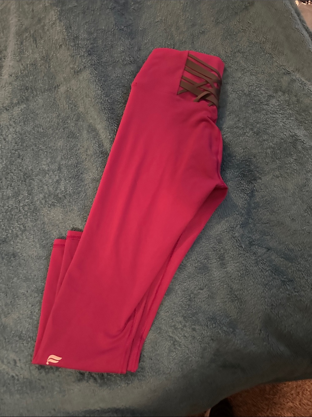 Fabletics Berry Blast Boost PowerHold 7/8 legging.